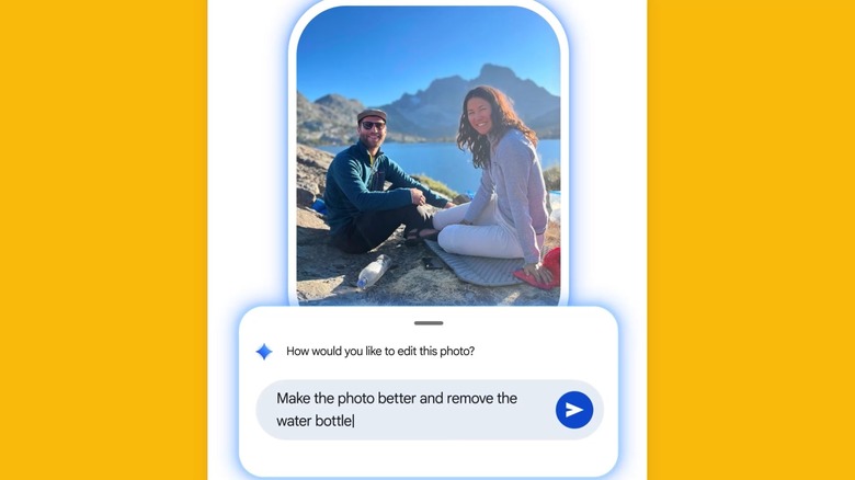 Using conversational editing in Google Photos.