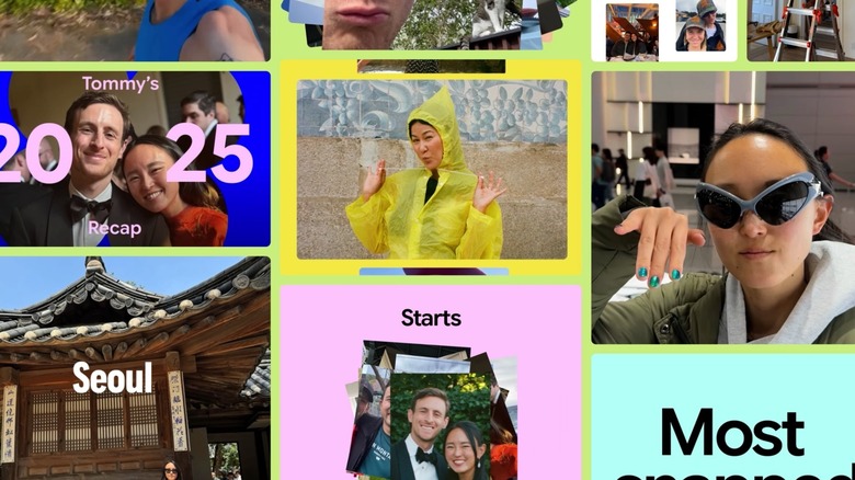 A collage of images from Google Photos Recap 2025.