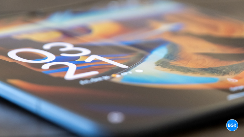 Screen on the Google Pixel 10 Pro Fold