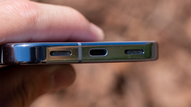 USB-C port on the Google Pixel 10 Pro