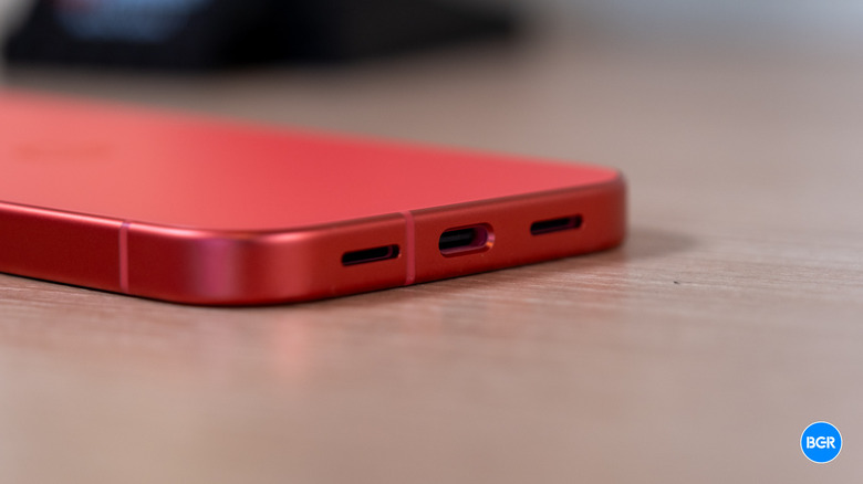 USB-C port on the Google Pixel 10a