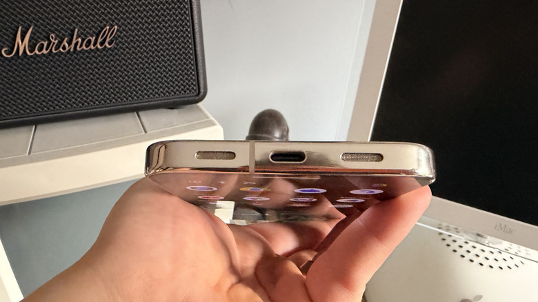 Close-up of Pixel 11 Pro XL charging port