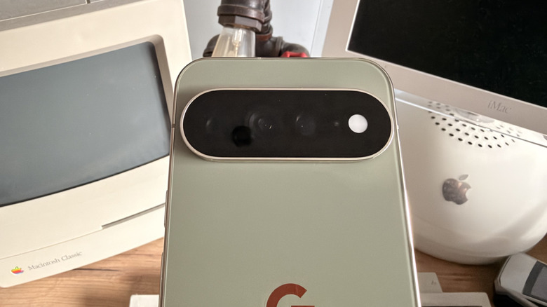 Close-up of the camera bar on the Pixel 11 Pro XL