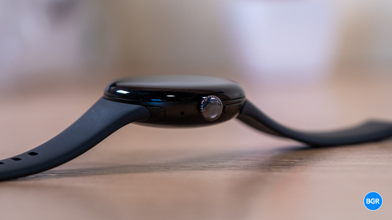 Side of the Google Pixel Watch 4