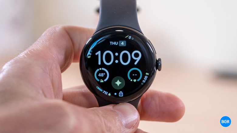 Front of the Google Pixel Watch 4