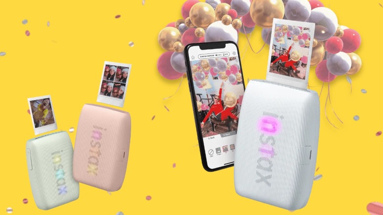 Fujifilm Instax Mini Link 3 photo printers with different colors