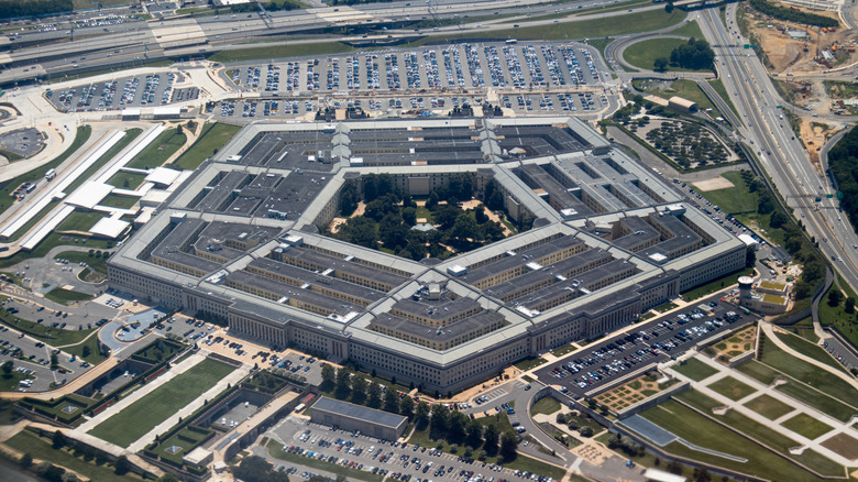 An aerial view of the Pentagon