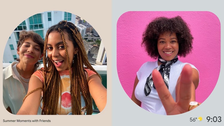 Google Photos slideshows on Google TV.