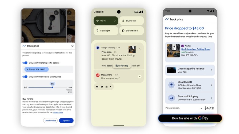 Google Search and AI Mode can track prices and shop for the user.