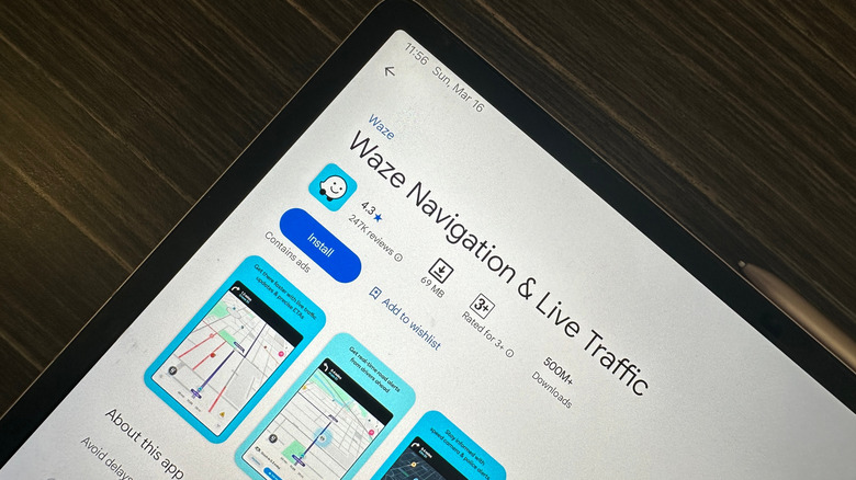 app store page for Waze navigation app