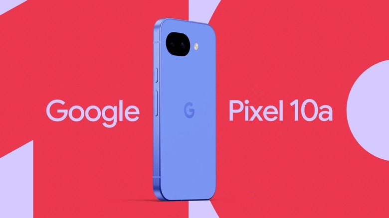 Google Pixel 10a in Lavender.