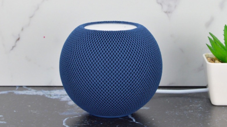 HomePod mini on a table