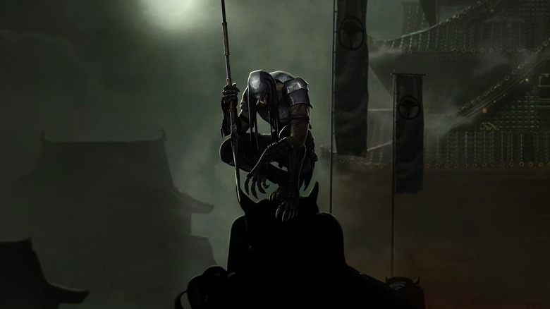 Predator perched on a rooftop in Predator: Killer of Killers