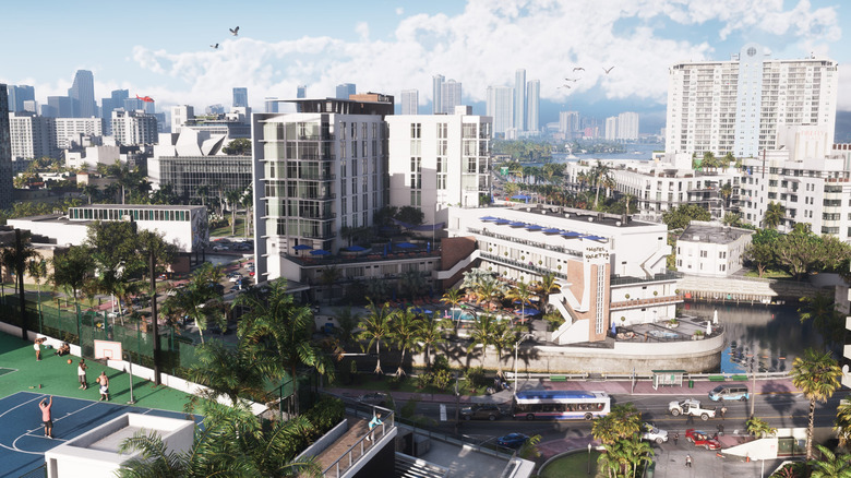 Wide view of the city in GTA 6