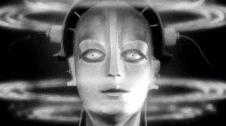 A close-up of a robot in 