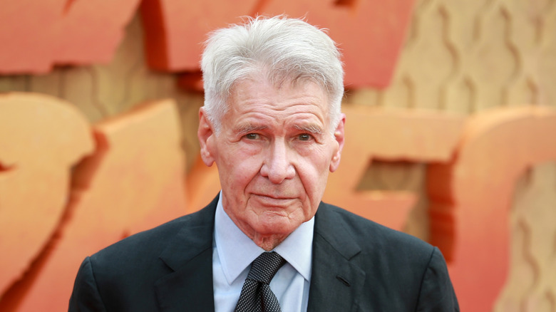 Harrison Ford slightly smiling