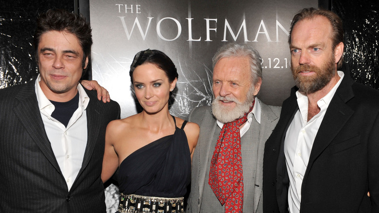The Wolfman cast at the movie premiere.
