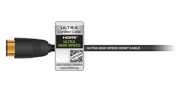 The new HDMI 2.2 cable also named Ultra96.
