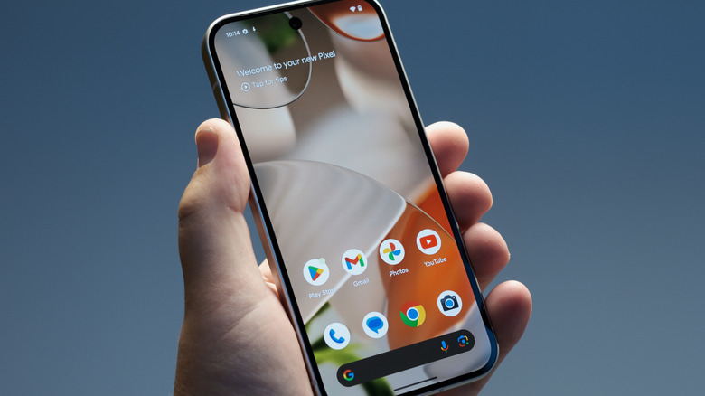The Pixel 9 in hand