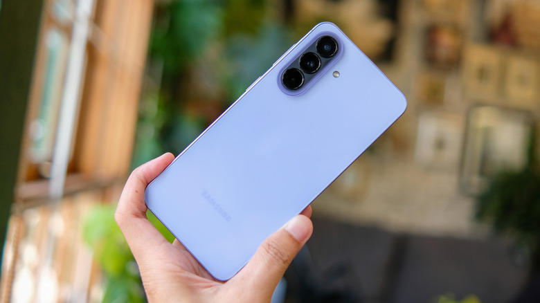 The Galaxy A57 midrange phone.