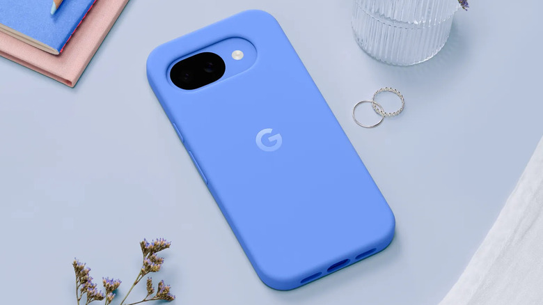Google Pixel 10a face down