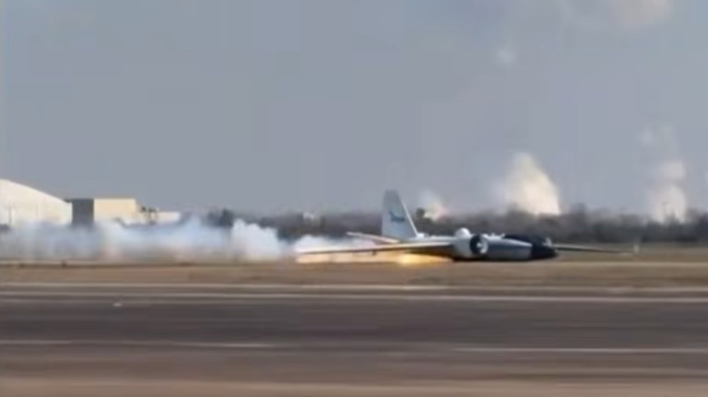 the WB-57 crash landing