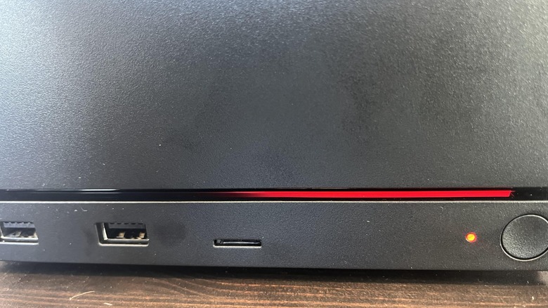 Steam Machine with a Red Line of Death indicating a GPU failure