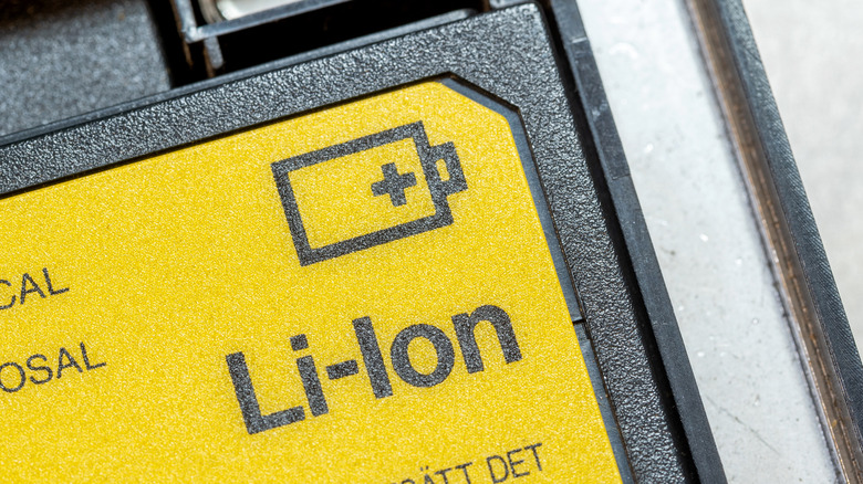 lithium-ion battery in tech gadget