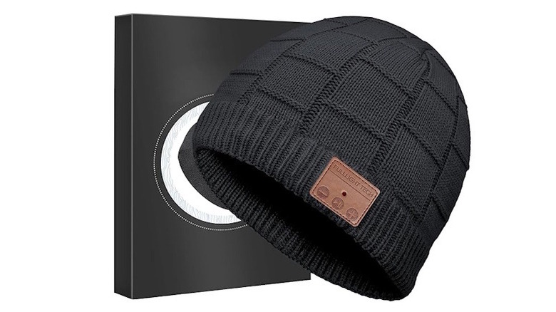 The Fulllight Tech Beanie with the packaging on the side