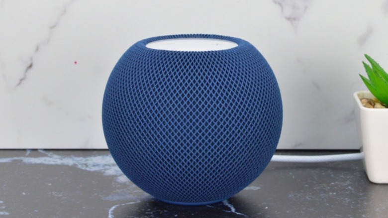 Blue HomePod mini