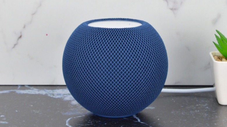 HomePod mini in Blue version