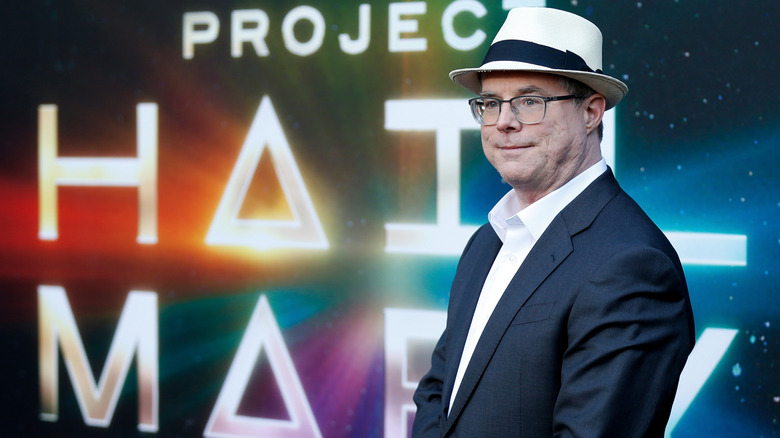 Andy Weir at the premiere for "Project Hail Mary"