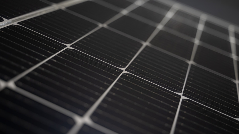 Black solar panel