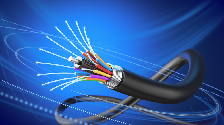 Fiber optic cable 3D image
