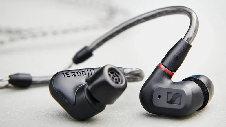 The Sennheiser IE 200 in-ear monitors.