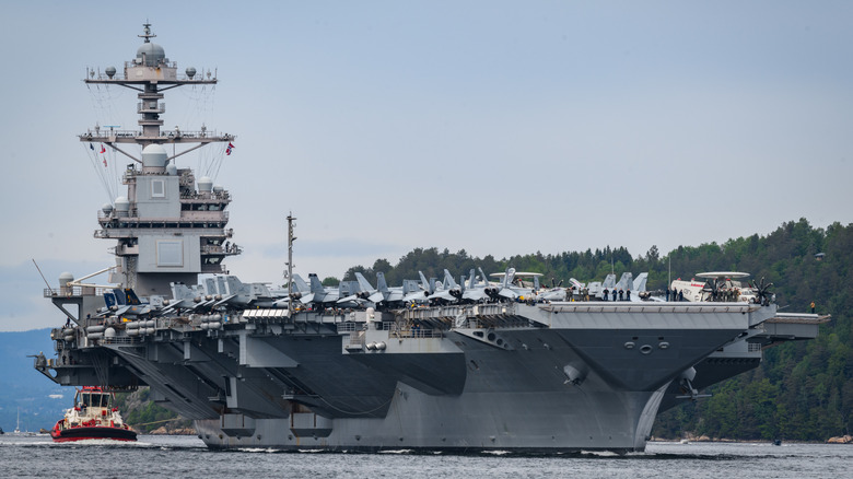 The USS Gerald R. Ford supercarrier