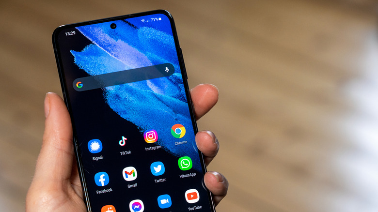 Samsung Galaxy running Android