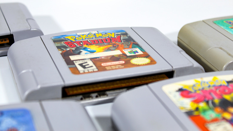 Old game cartridges