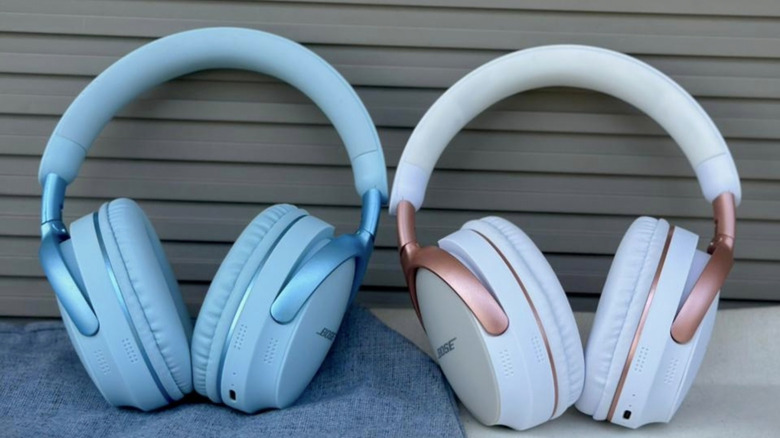 Two pairs of Bose headphones next to each other