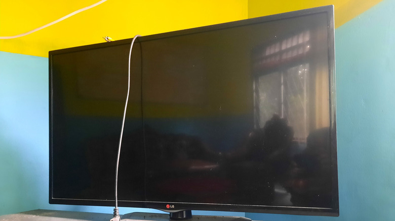 LG TV in a living room.