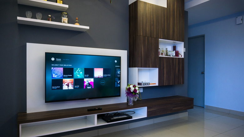 Sony Bravia TV in a modern living room.