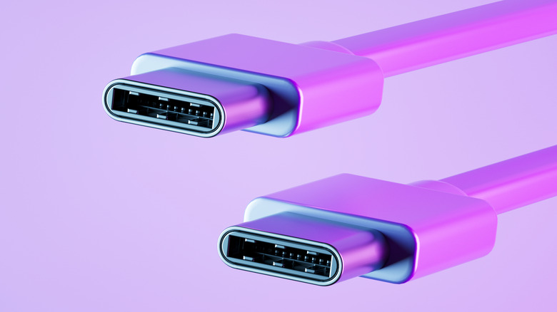 A two-sided USB-C cable.