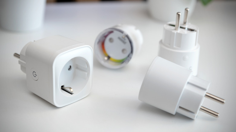 A collection of loose smart plugs