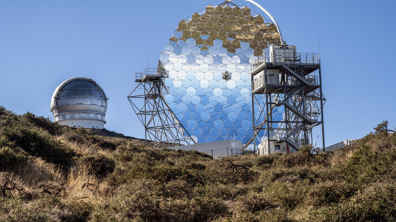 an astronomy complex and large telescope