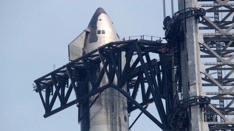 Starship preparing for launch