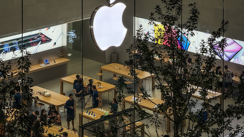 An Apple retail store in China.