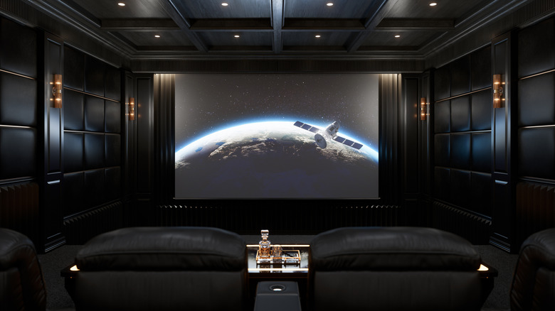 A premium-looking home theater room