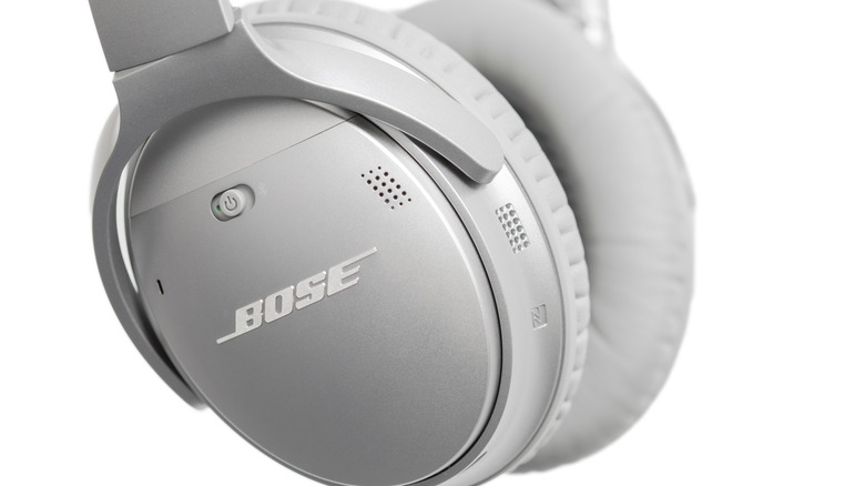 Bose QuietComfort headphones on a white background.