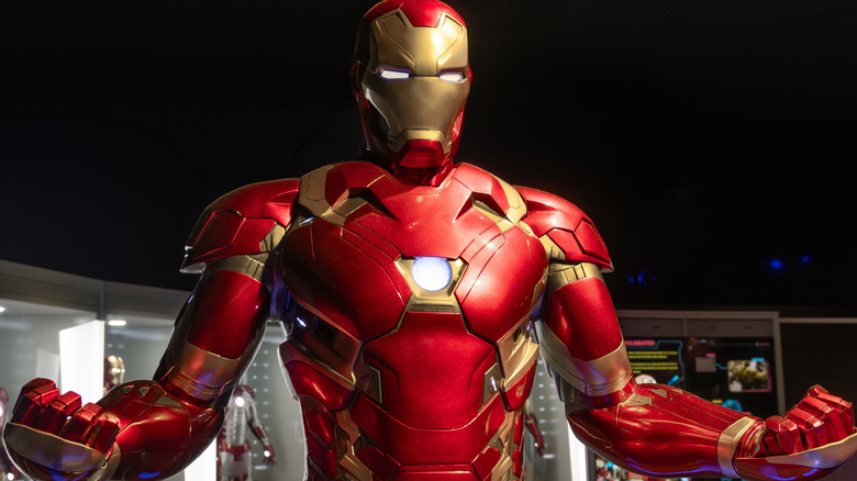 Iron Man armor seen in a display