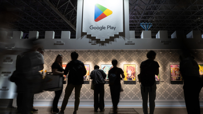 A Google Play display at the Tokyo Game Show in 2024.